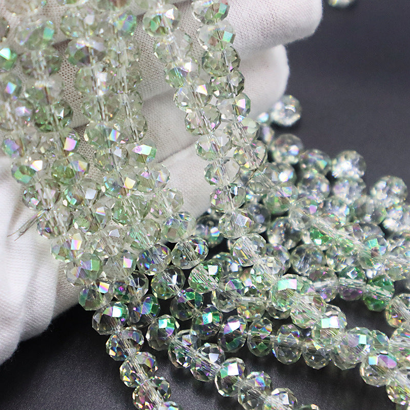 Premium 4/6/8mm Rondelles Crystal Beads-PureLucent Glitter Collection