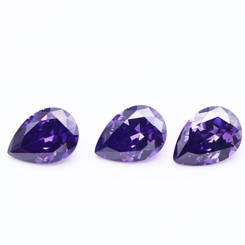 5A Pear Shape Loose CZ Stone - Bulk