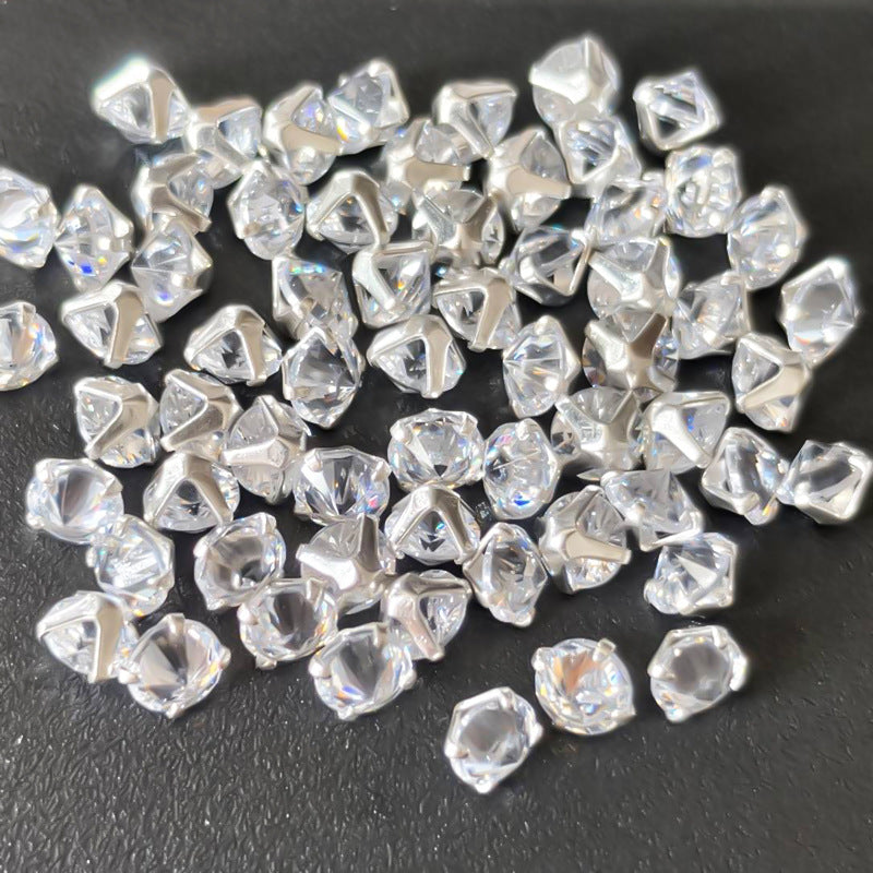 4MM Round Reverse Prong-Set CZ