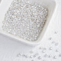 (100pcs)3mm Round Reverse Prong-Set CZ