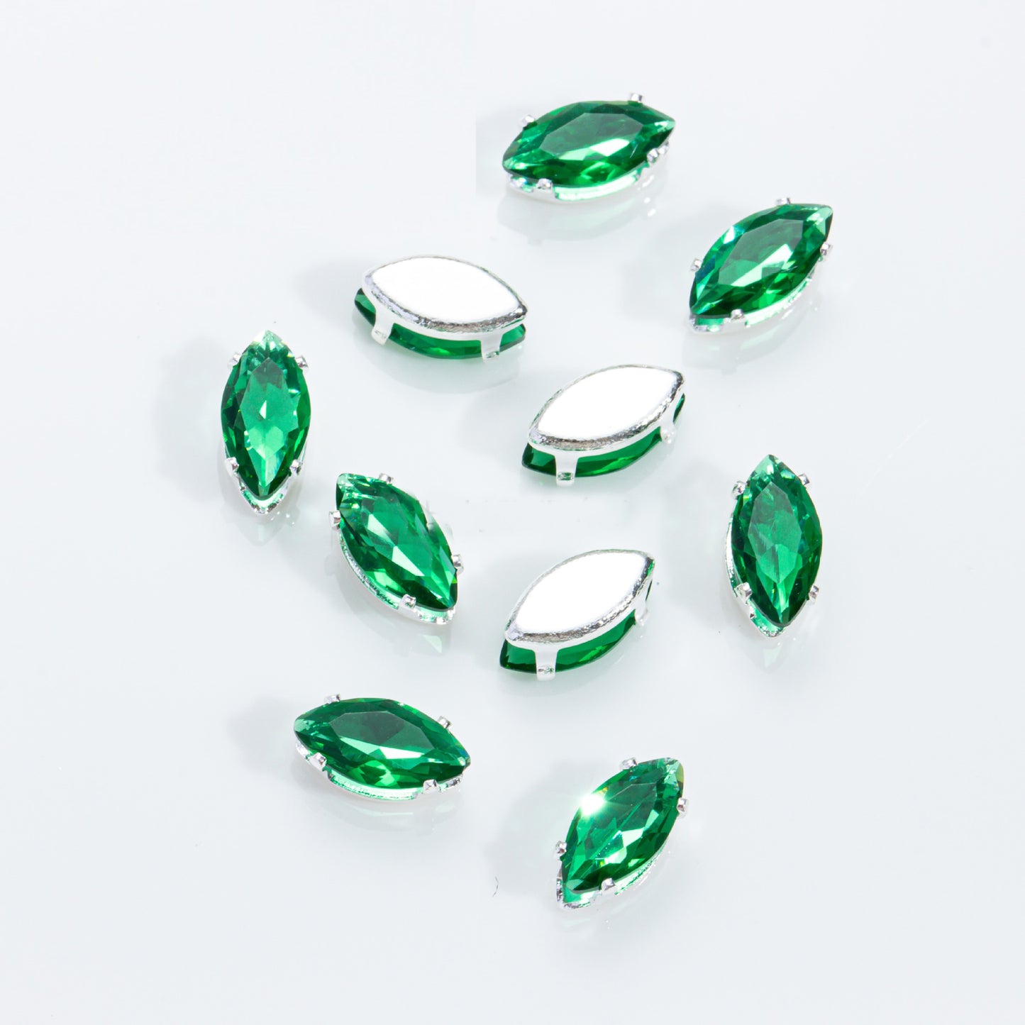 4x8mm Marquise Cut Rhinestone Beads