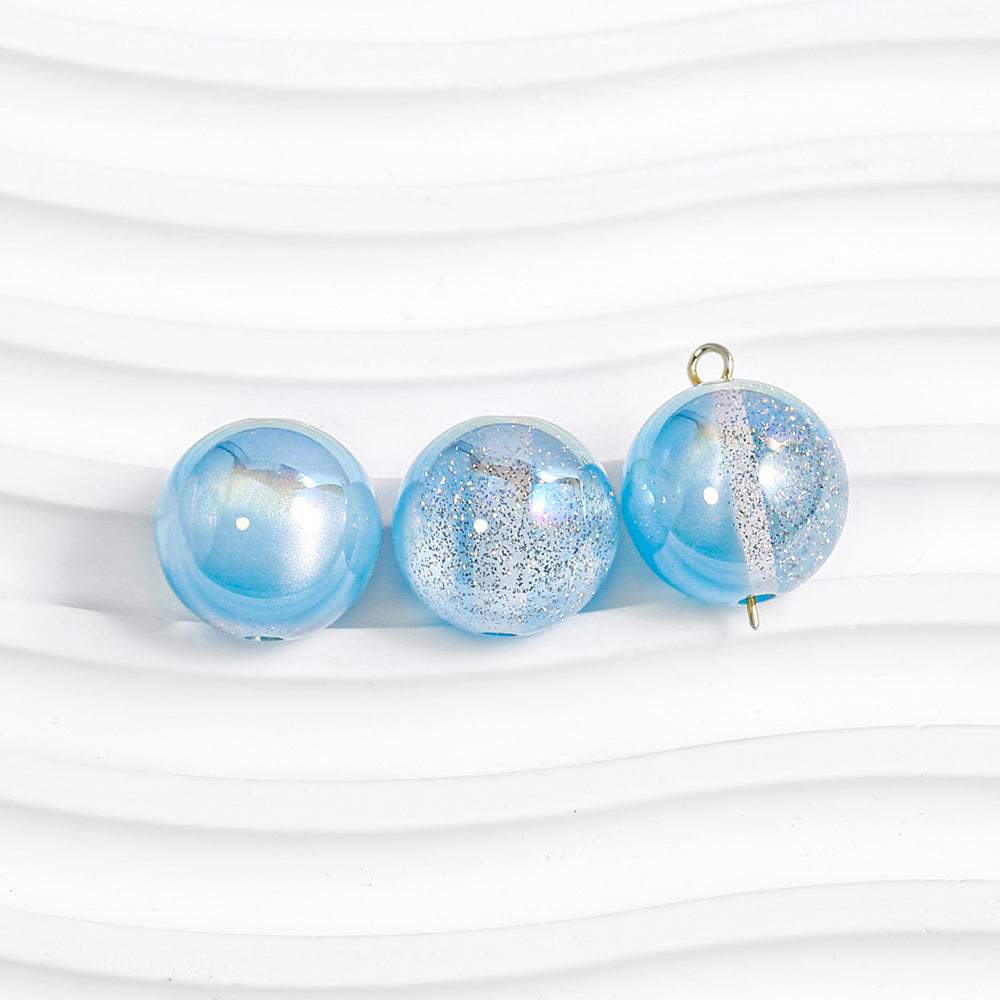 Round Beads - Galaxy Splatter Series
