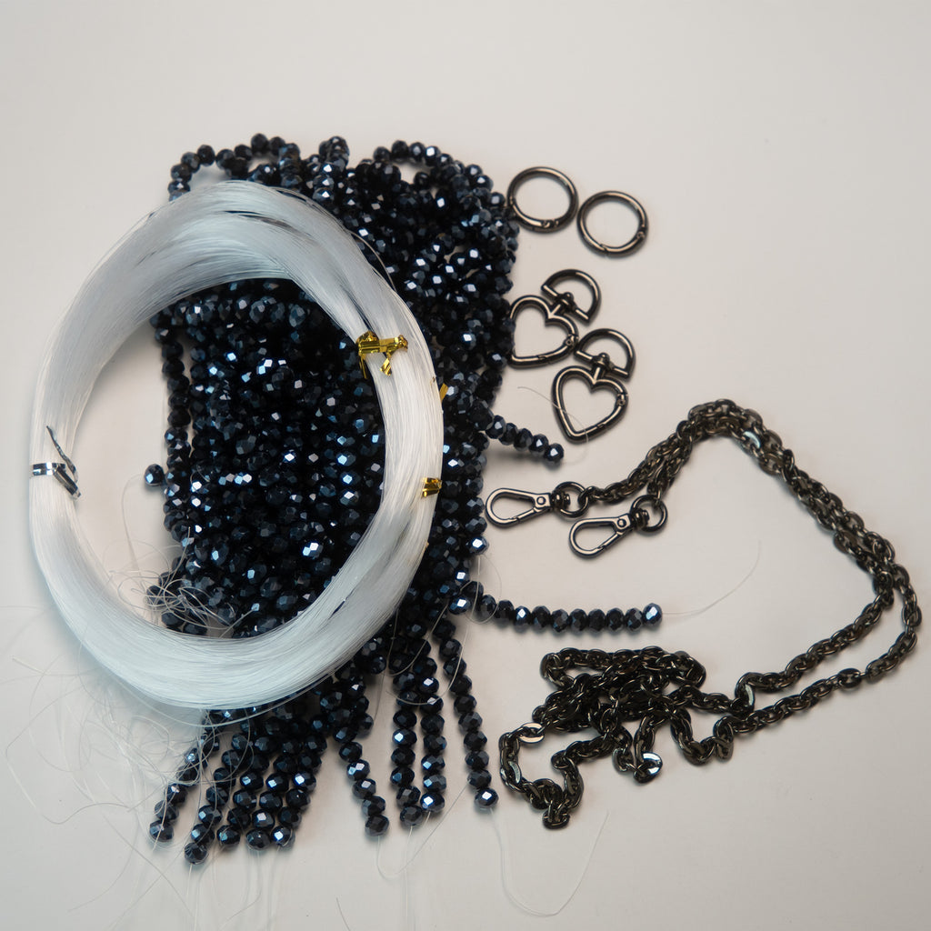 Kit 3 - Beads & Accessories Beads for A Crystal Handbag