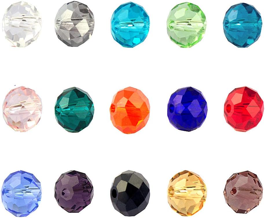 10 Strands 4/6/8mm Rondelles Briolette Beads - Transparent Crystal AB Series