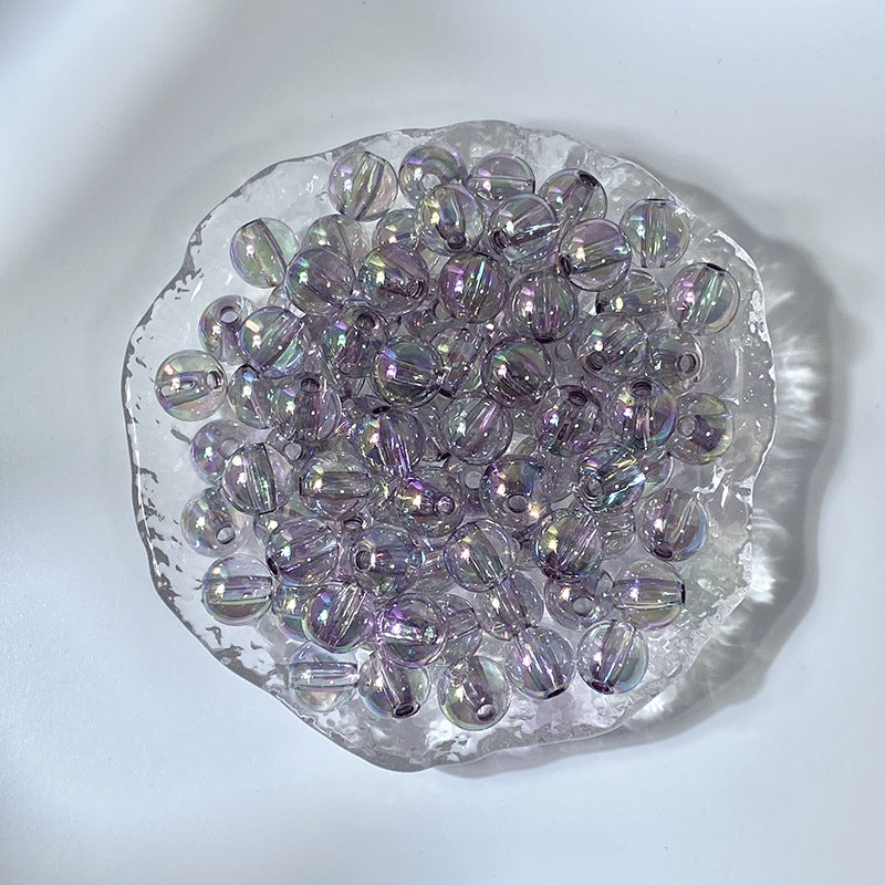(50pcs)10MM Gilded Acylic Resin Beads