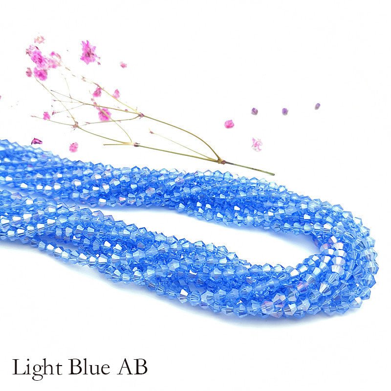 10 Strands 5/6/8mm Bicone Crystal Beads