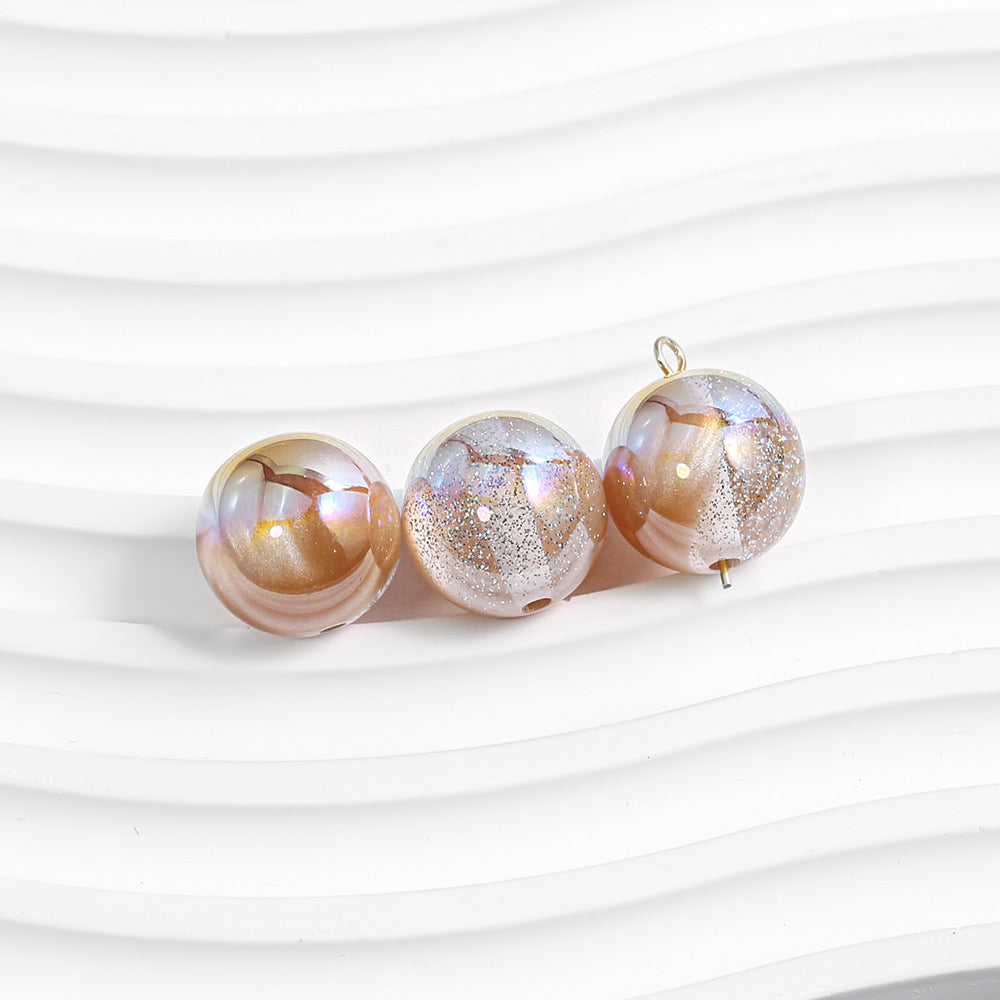 Round Beads - Galaxy Splatter Series
