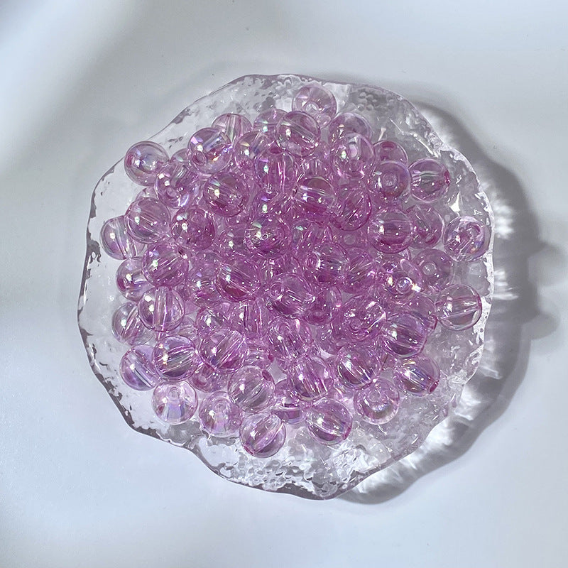 (50pcs)10MM Gilded Acylic Resin Beads