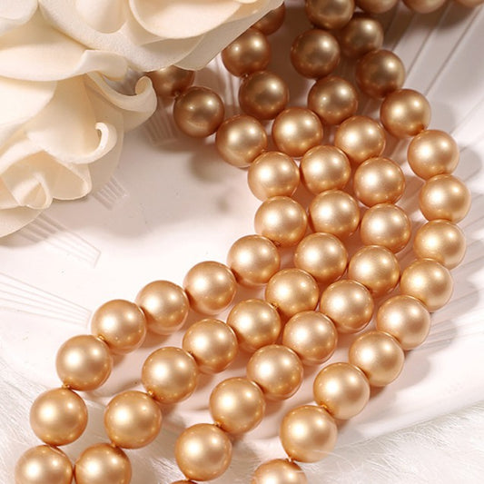 651 Swarovski Pearl - Antique Gold