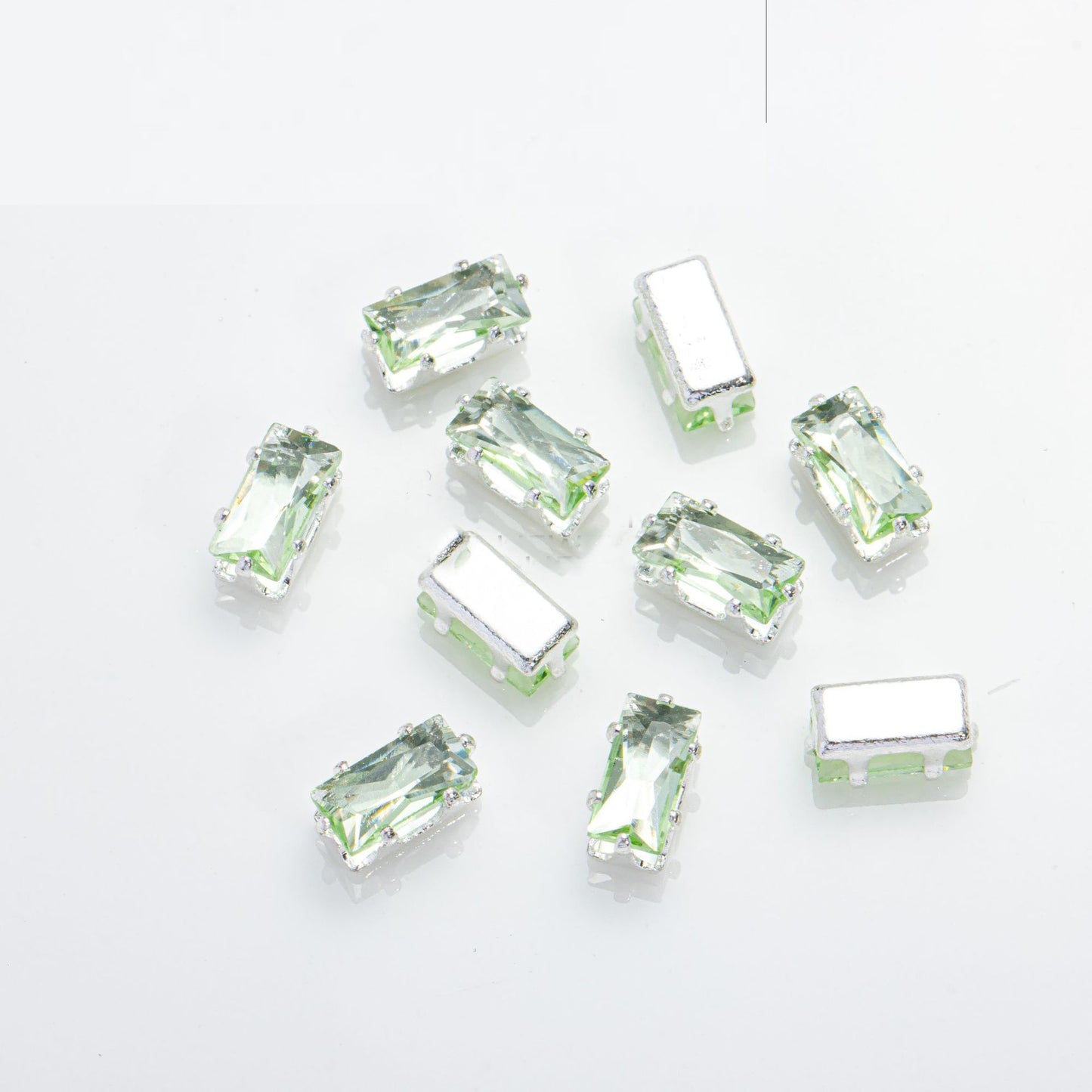 2x4mm Rectangle Zircon Beads