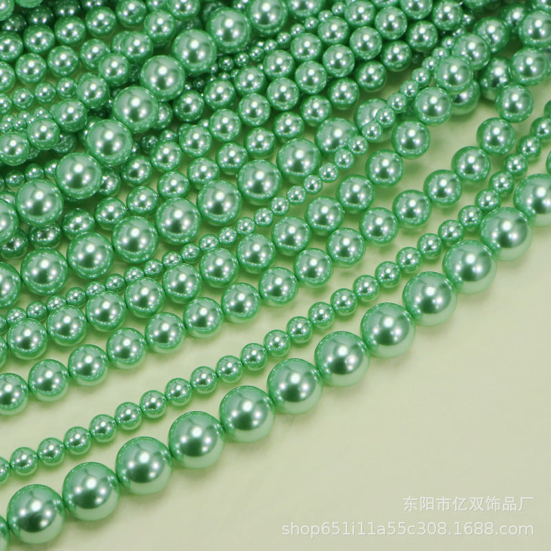40cm Crystal Round Pearls, Full-Drilled Beads, 2-14mm, Swarovski Color