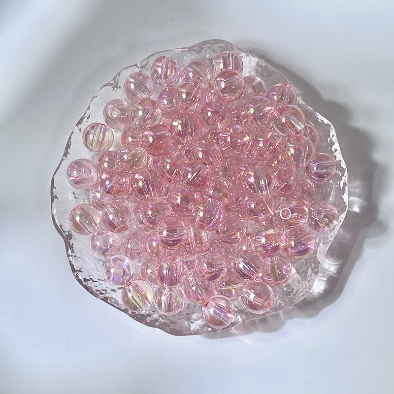 (50pcs)10MM Gilded Acylic Resin Beads