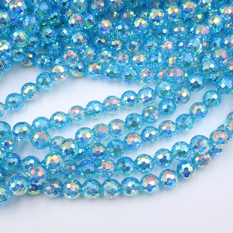 Premium 8MM Disco Beads - Blue Family