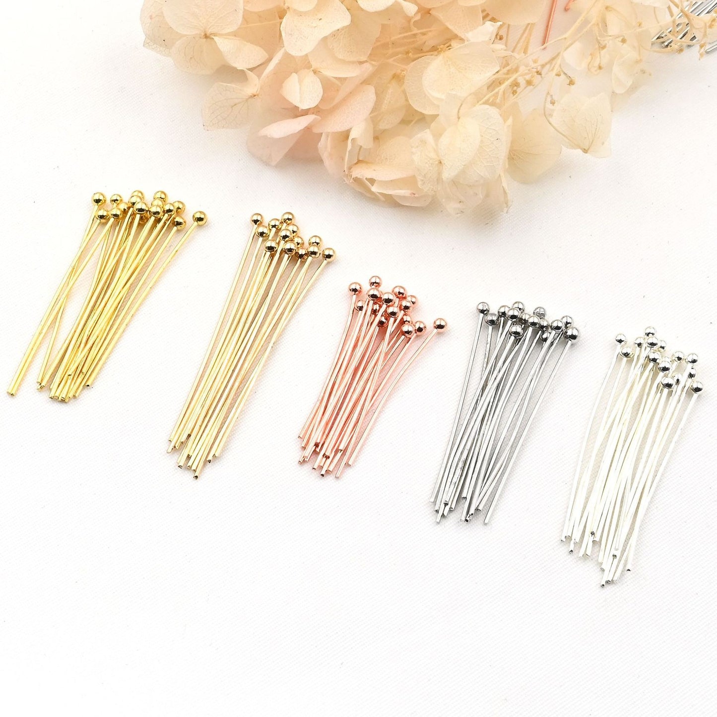 100pcs Ball/T-shape/Eyepin Point Headpins/Needle