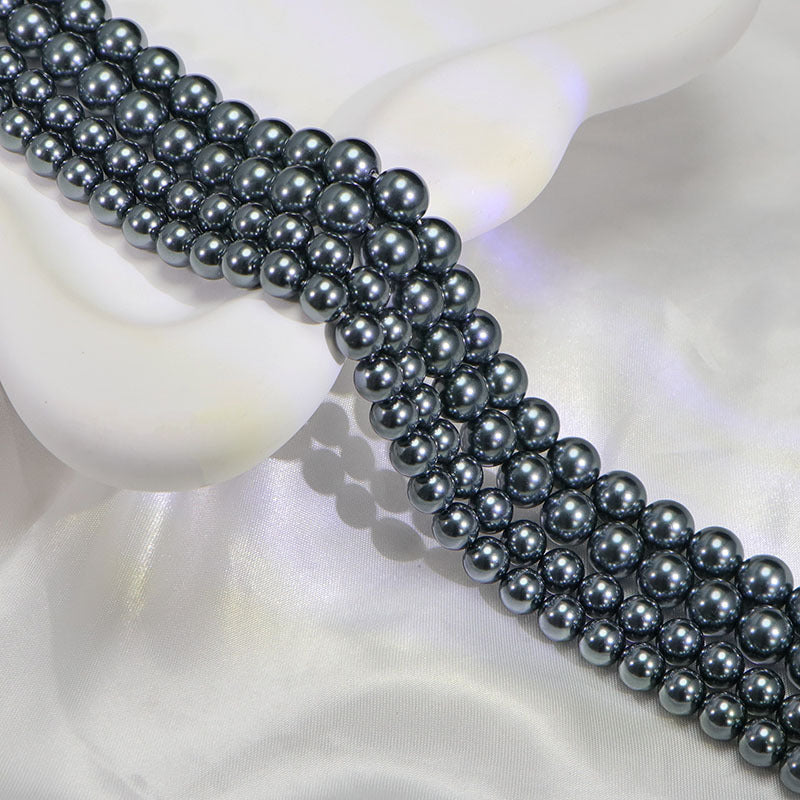 40cm Crystal Round Pearls, Full-Drilled Beads, 2-14mm, Swarovski Color