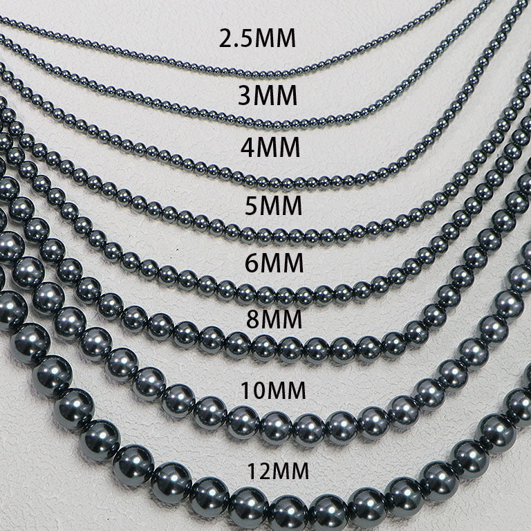 40cm Crystal Round Pearls, Full-Drilled Beads, 2-14mm, Swarovski Color