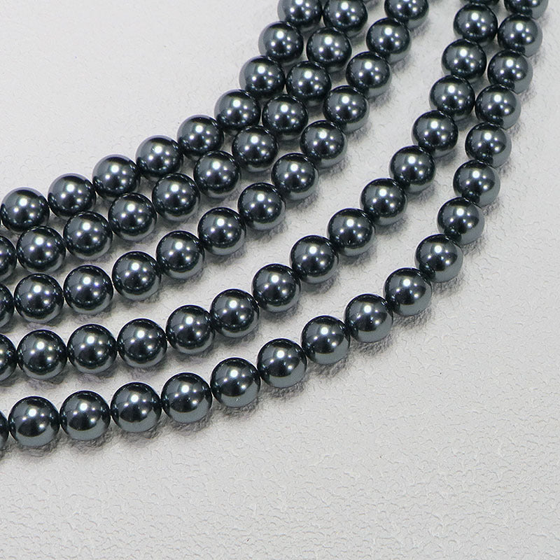40cm Crystal Round Pearls, Full-Drilled Beads, 2-14mm, Swarovski Color