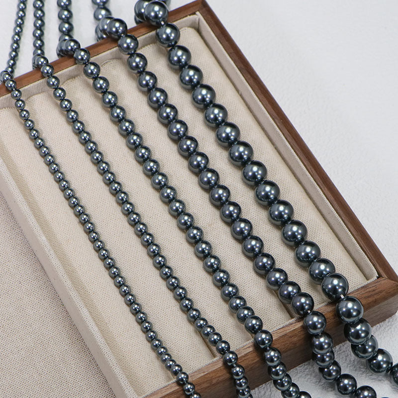 40cm Crystal Round Pearls, Full-Drilled Beads, 2-14mm, Swarovski Color