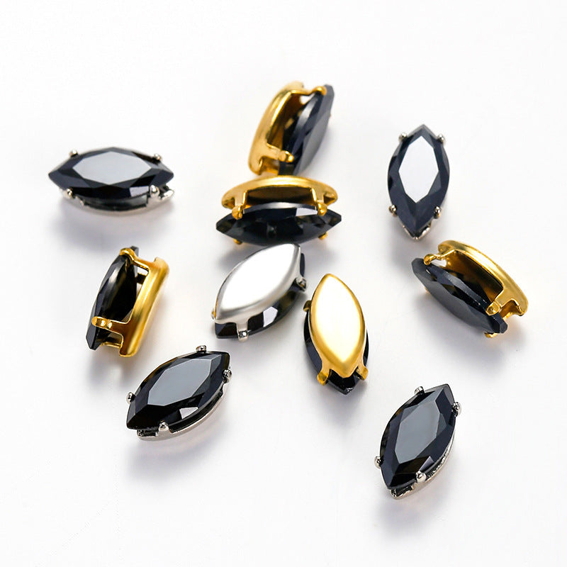 (50pcs)5x10mm Marquise Cubic Zirconia