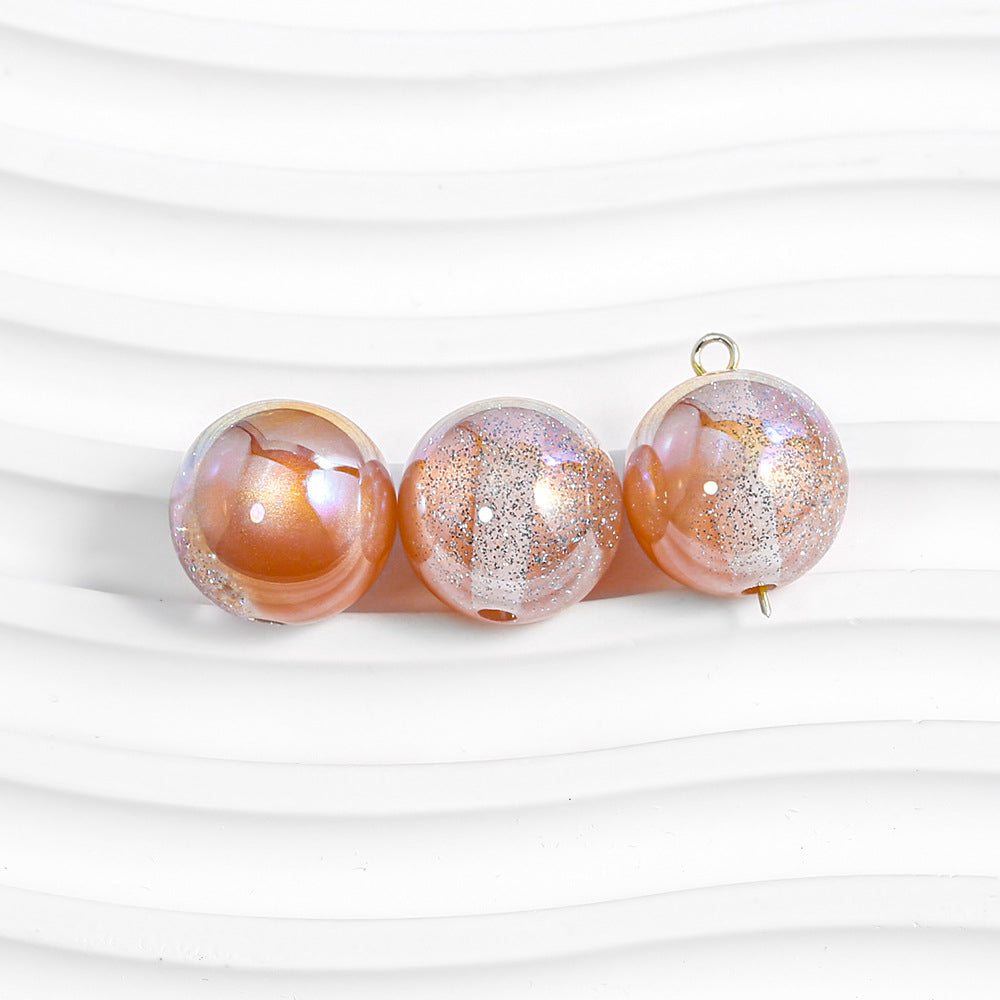 Round Beads - Galaxy Splatter Series