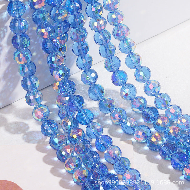 Premium 8MM Disco Beads - Blue Family