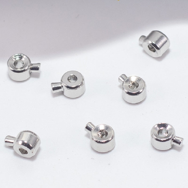 50pcs 3.2mm Position Stopper Beads/Crimp Beads