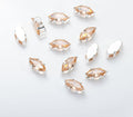 (100pcs)4x8mm 6-prong Marquise Prong-Set CZ