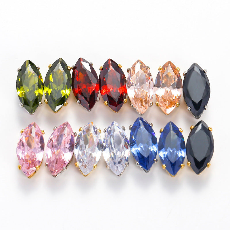 (50pcs)5x10mm Marquise Cubic Zirconia