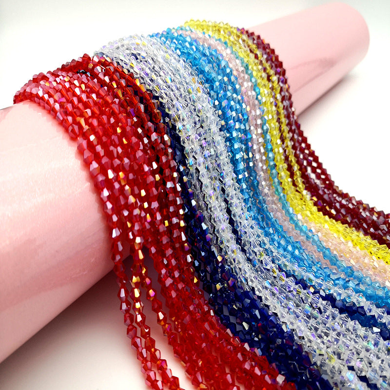 10 Strands 2/3/4mm Bicone Crystal Beads