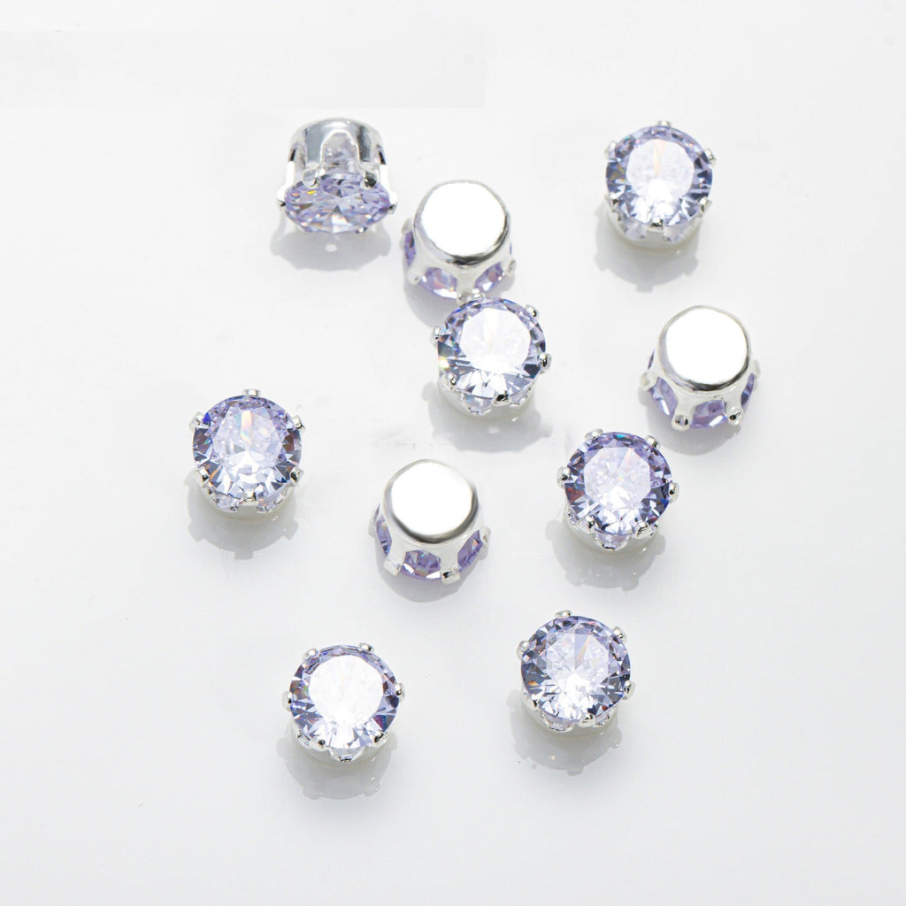 8MM Round Prong-Set CZ