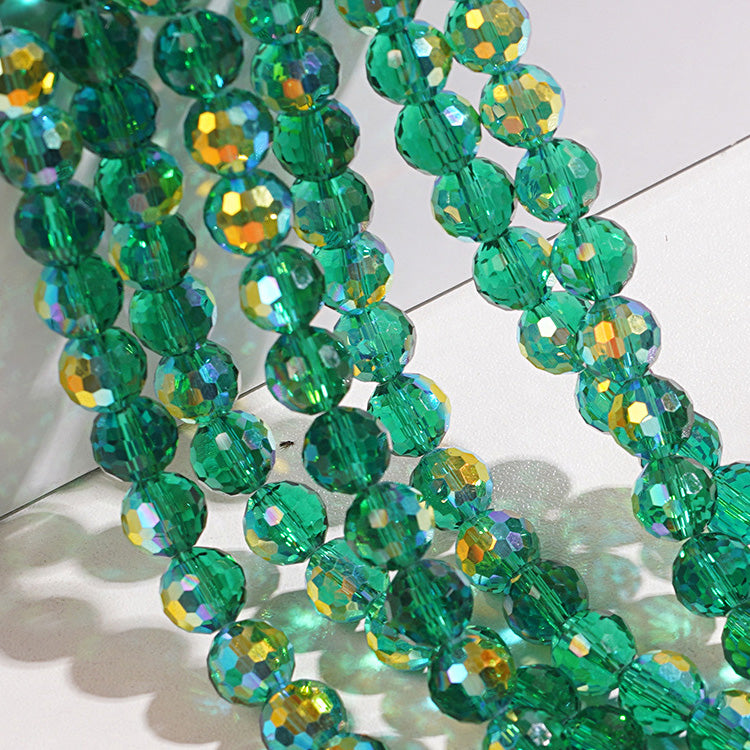 Premium 8MM Disco Beads - Green & Red Family