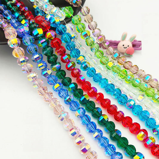 Premium 8MM Oval Round Crystal Beads
