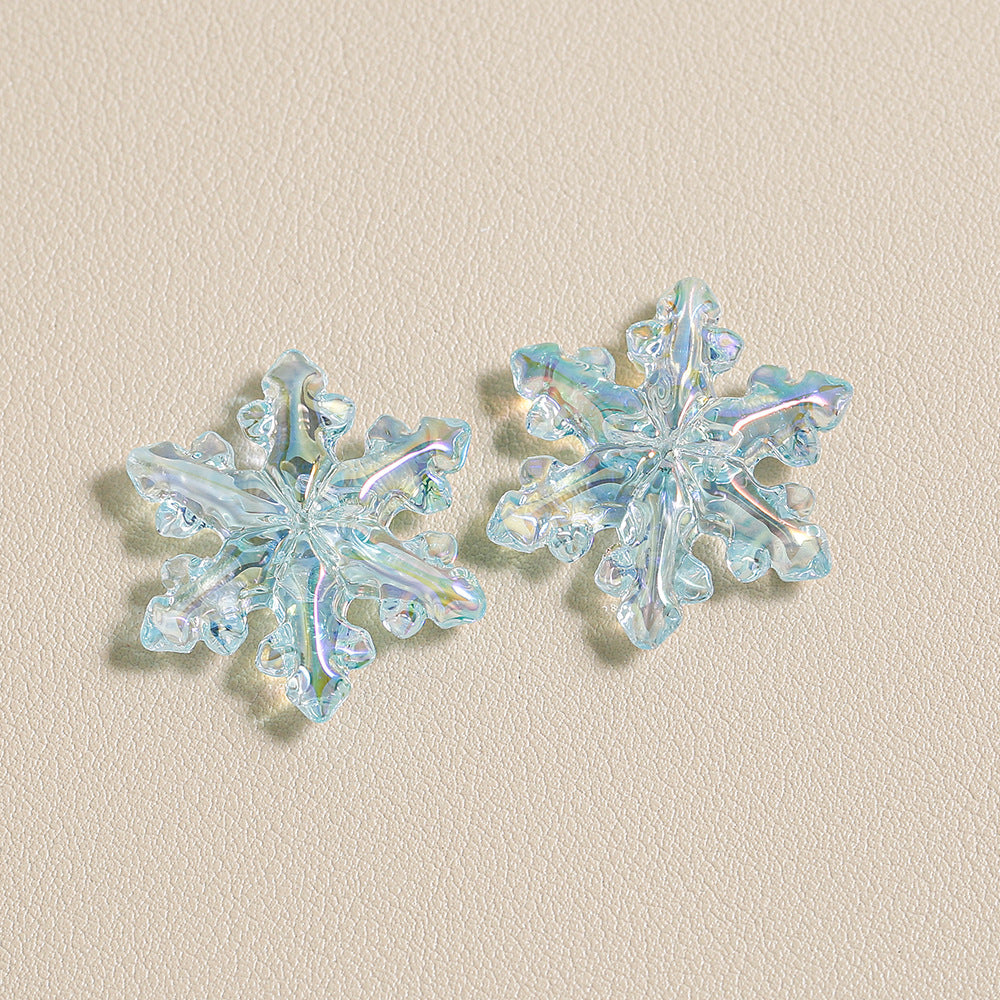 Transparent Snowflake Beads