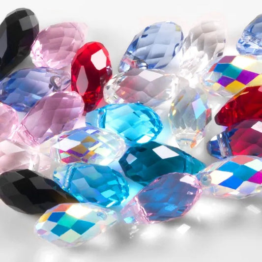 Premium 13MM Teardrop Crystal AB Faceted Beads