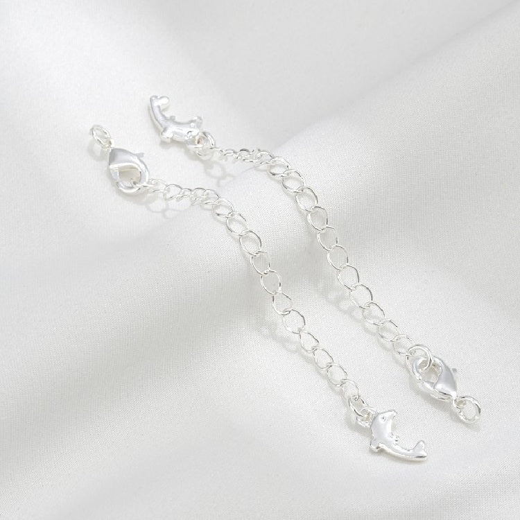 Lobster Clasp with Extended Chain-5pcs