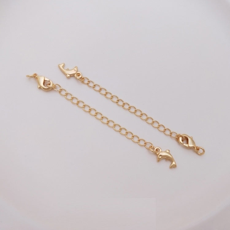 Lobster Clasp with Extended Chain-5pcs