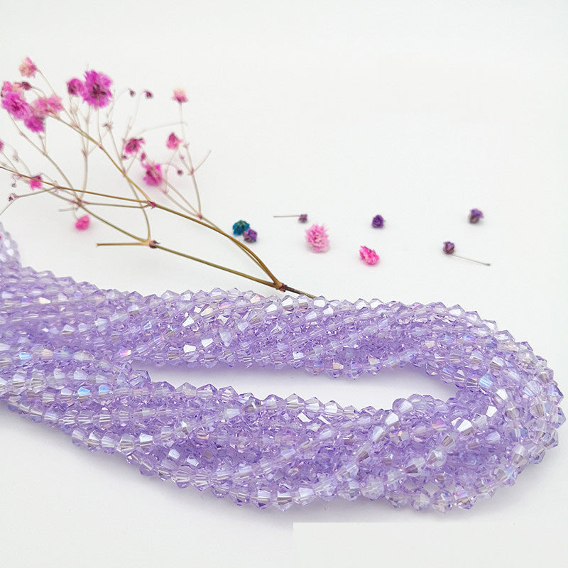 10 Strands 5/6/8mm Bicone Crystal Beads
