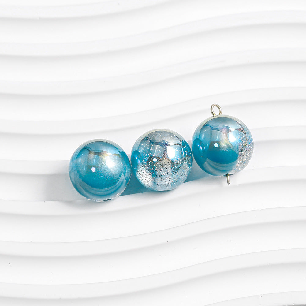 Round Beads - Galaxy Splatter Series
