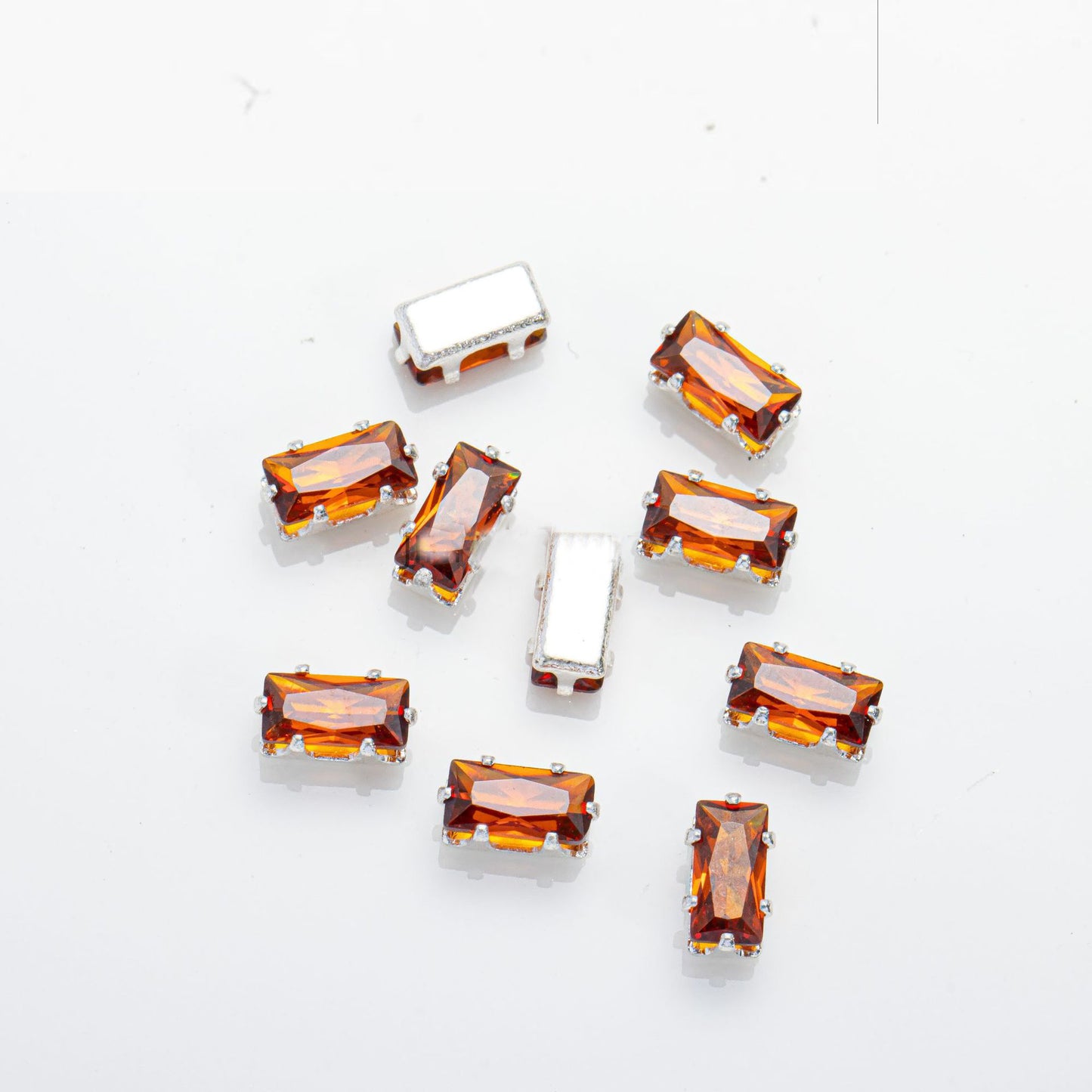 2x4mm Rectangle Zircon Beads