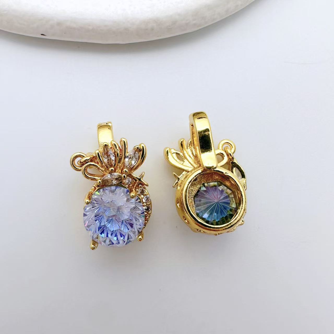 Floral Pendent Connection Closure/Clasp