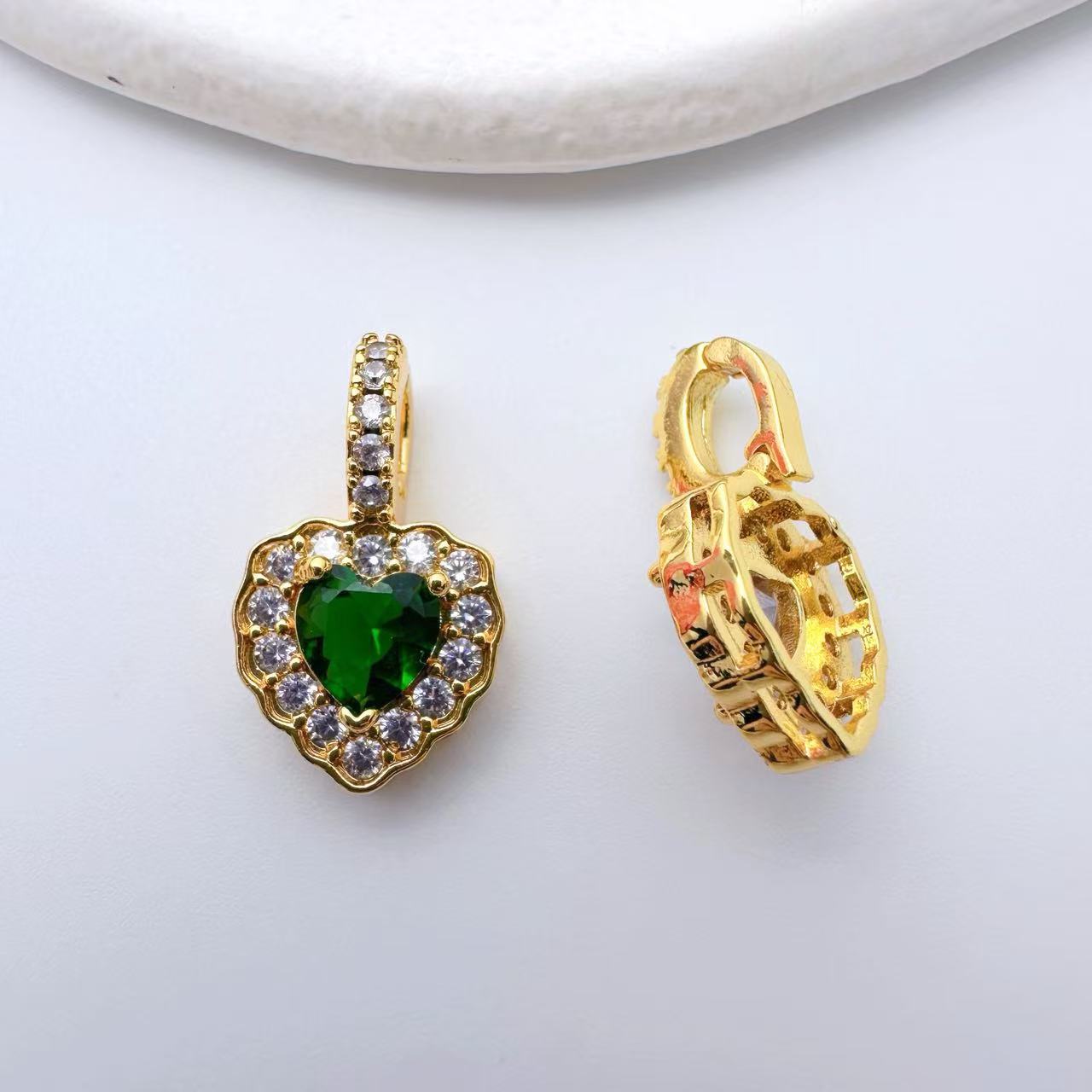 Heart Shape Pendent Connection Closure/Clasp