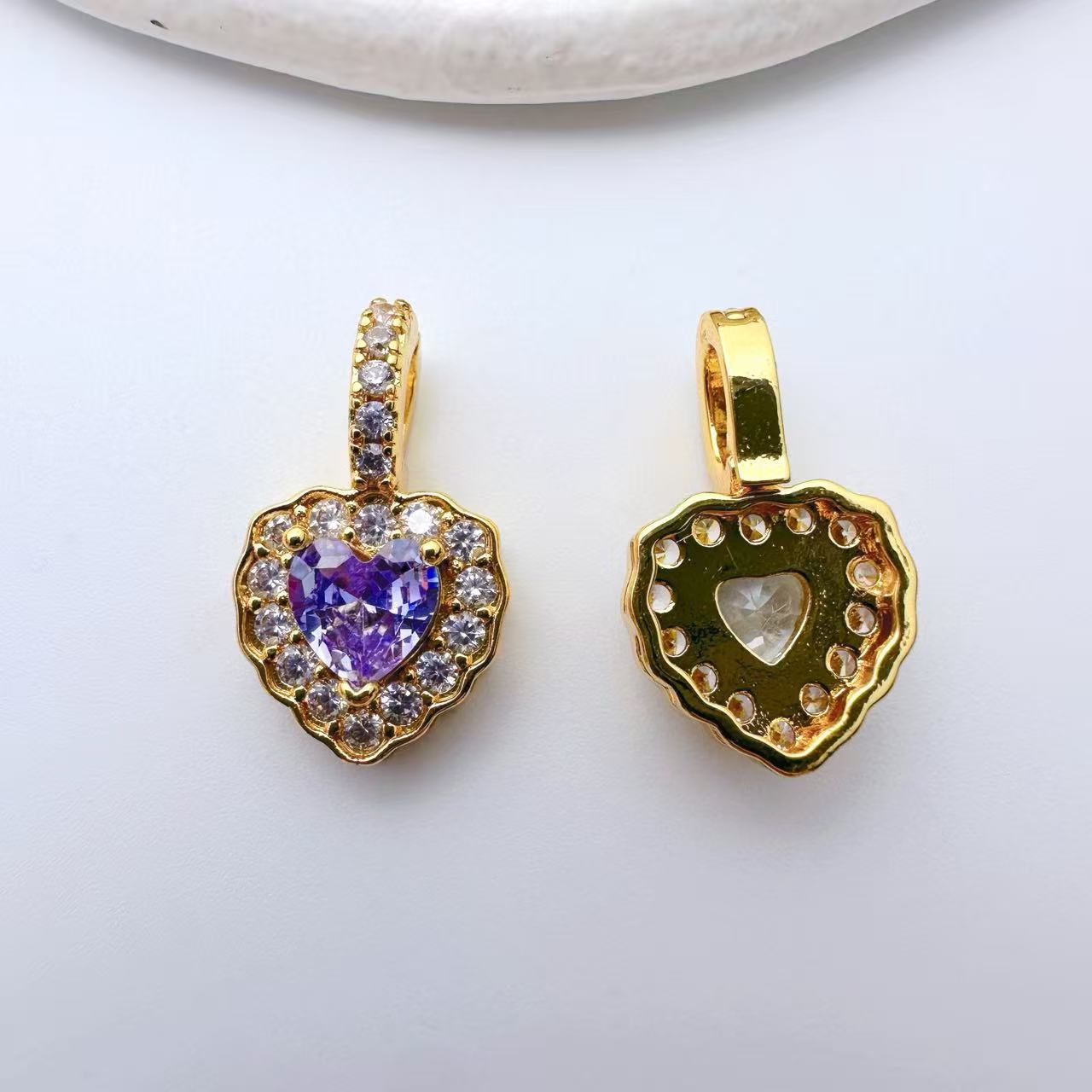 Heart Shape Pendent Connection Closure/Clasp