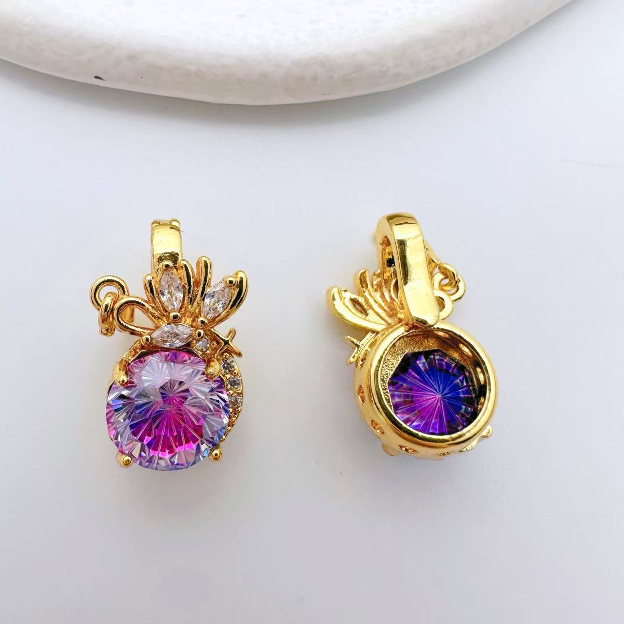 Floral Pendent Connection Closure/Clasp