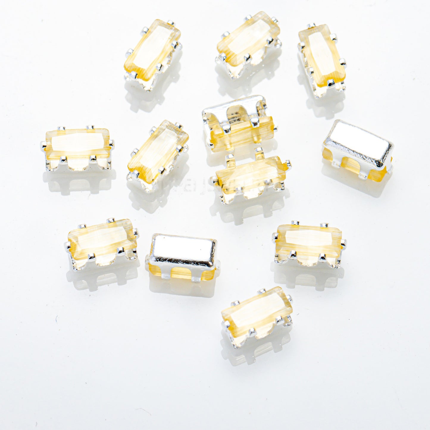 2.5x5mm Cat Eye Rectangle Zircon Beads