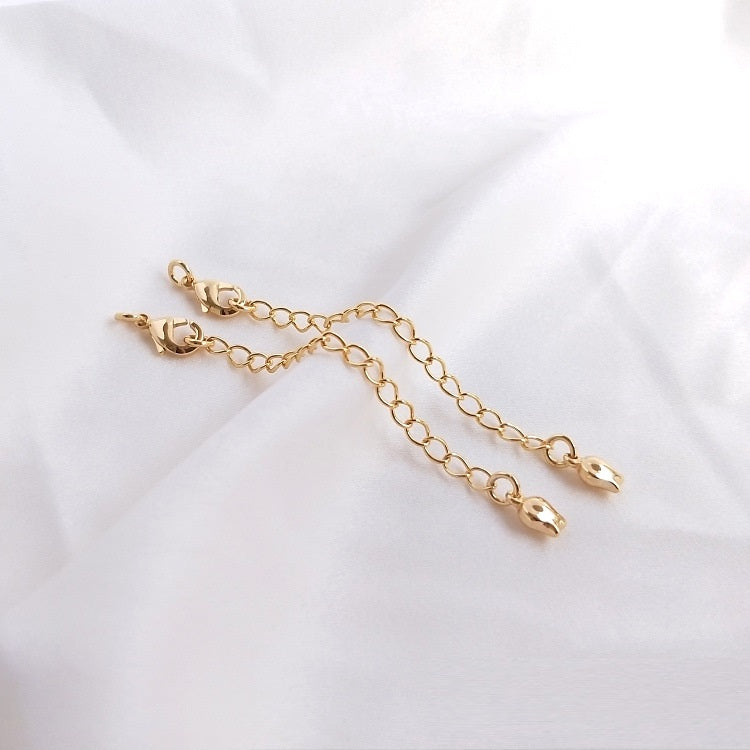 Lobster Clasp with Extended Chain-5pcs