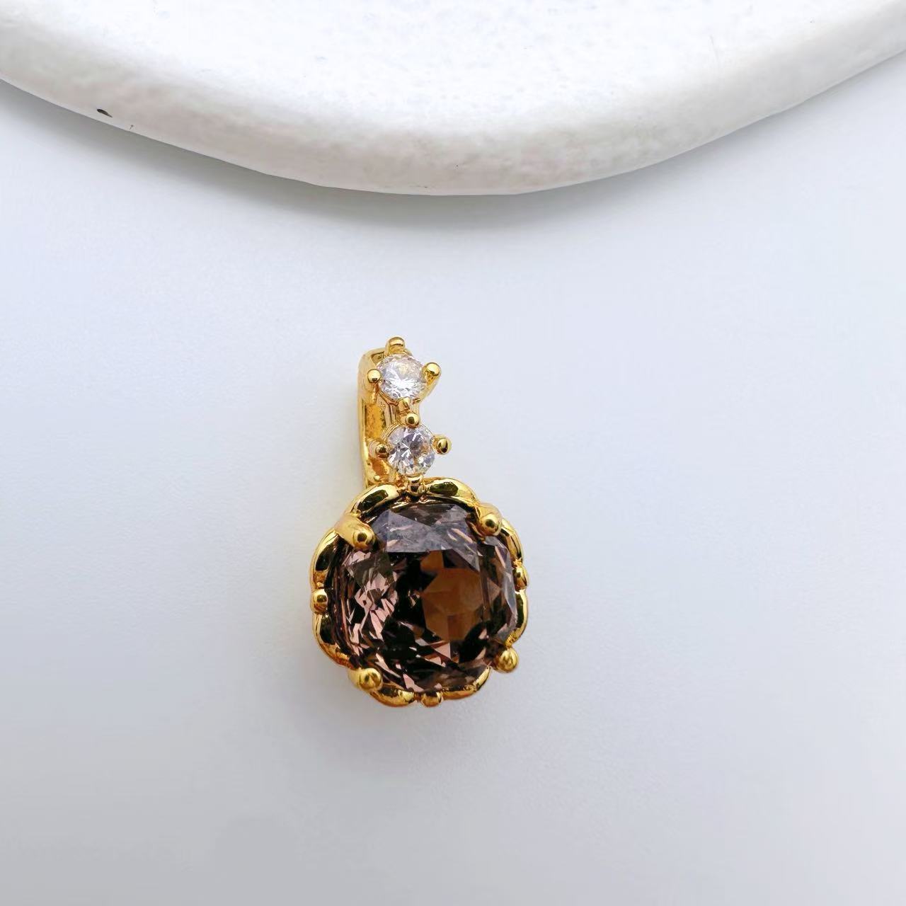 Rose Cut Zircon Connection Closure/Clasp