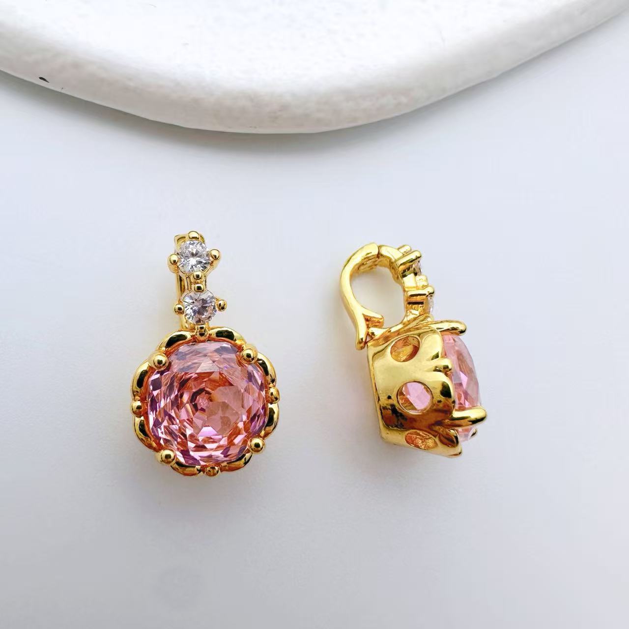 Rose Cut Zircon Connection Closure/Clasp