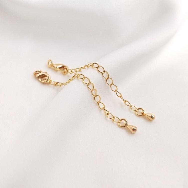 Lobster Clasp with Extended Chain-5pcs