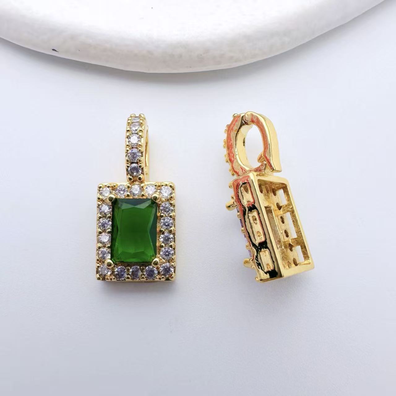 Square Shape Pendent Connection Closure/Clasp