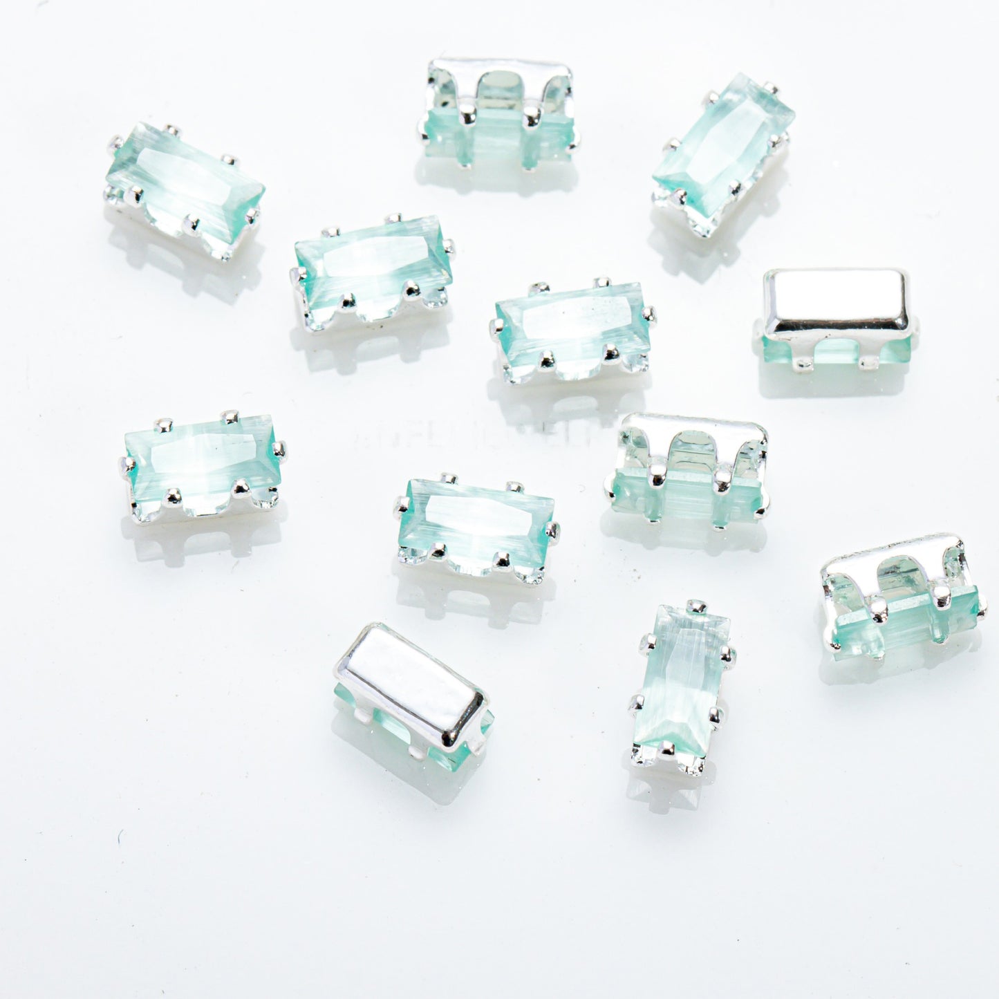 2.5x5mm Cat Eye Rectangle Zircon Beads